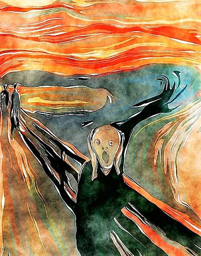 El grito de Munch. Lo que es, así está bien.
